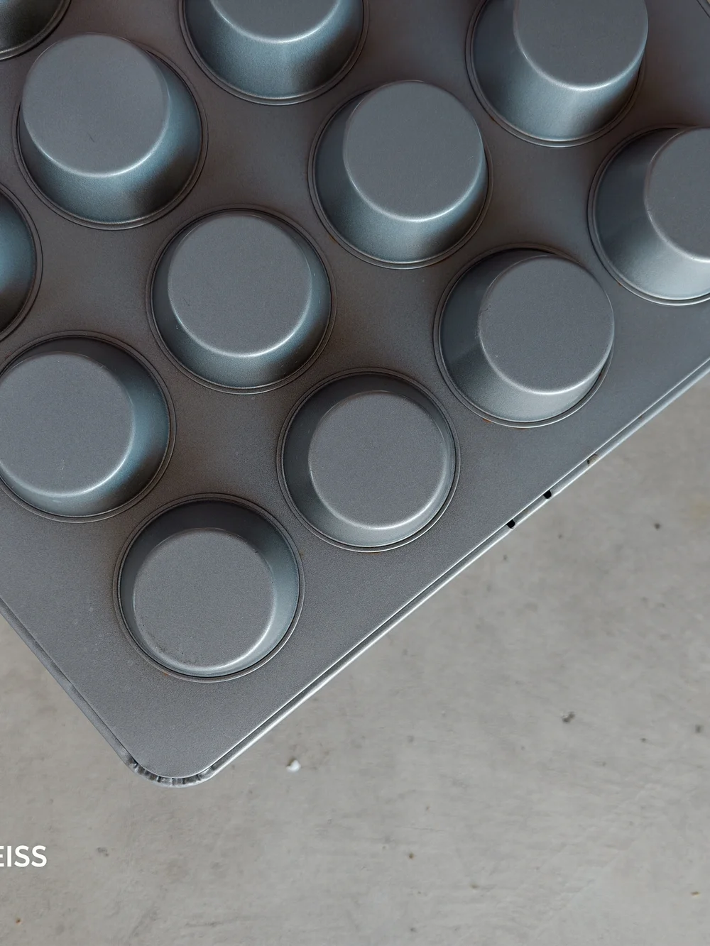 Nonstick 24-Cup Mini Muffin Pan in Light Blue